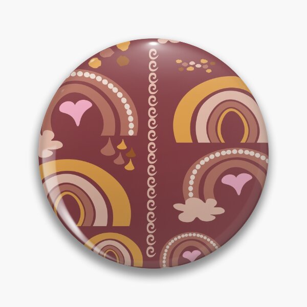 Item preview, Boho Rainbows Rustic Pattern designed and sold by MclaughlinGifts.