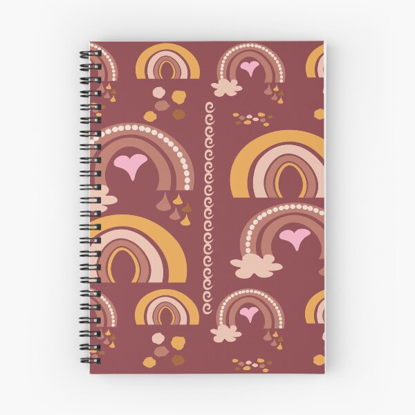 Item preview, Boho Rainbows Rustic Pattern designed and sold by MclaughlinGifts.