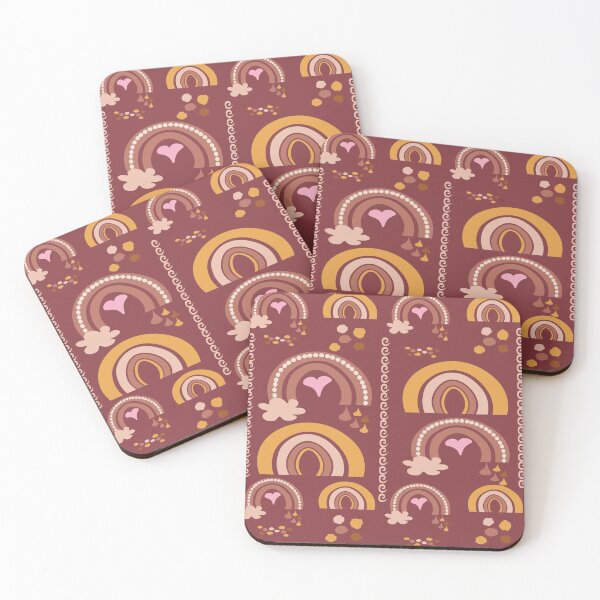 Item preview, Boho Rainbows Rustic Pattern designed and sold by MclaughlinGifts.