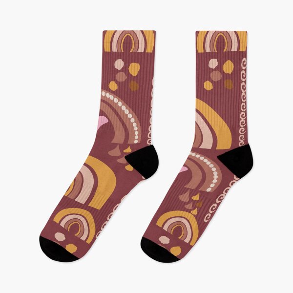 Item preview, Boho Rainbows Rustic Pattern designed and sold by MclaughlinGifts.