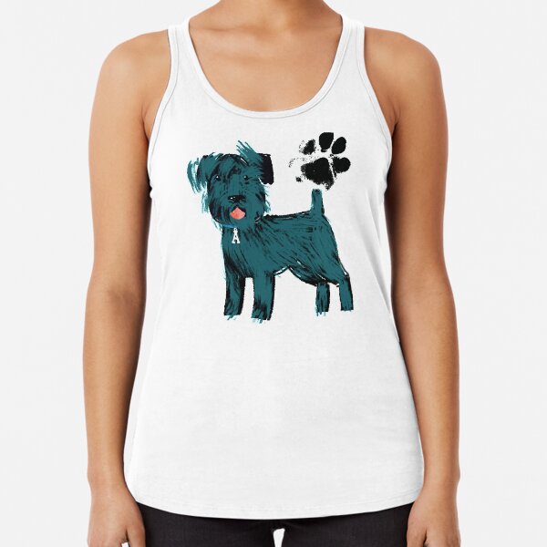 Schnauzer Giant Puppy Racerback Tank Top