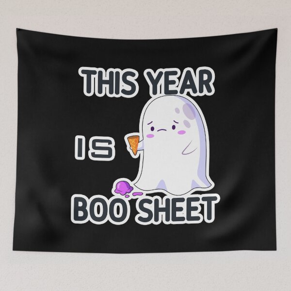 Item preview, This Year Is Boo Sheet Funny Ghost Boo Halloween 2020 designed and sold by letsgoh.
