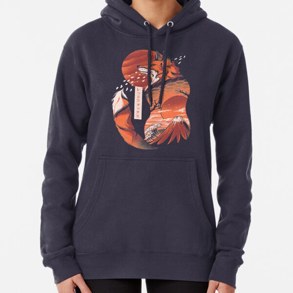 Japanese fox Pullover Hoodie
