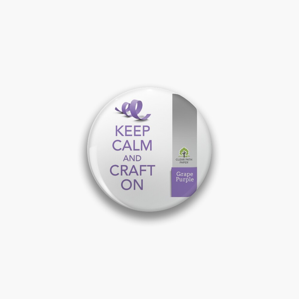 Keep Calm (Grape Purple) Pin