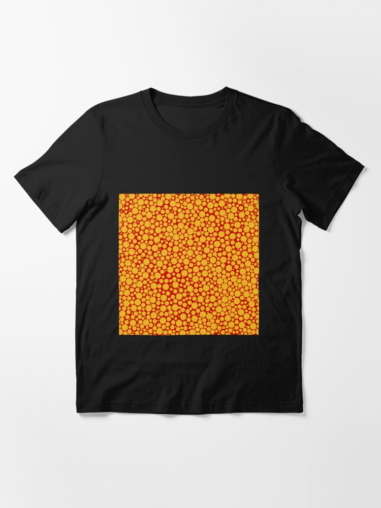 Red polka dot on yellow background Graphic T-Shirt for Sale by