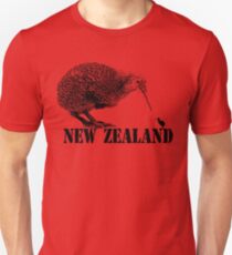 Neuseeland, Kiwivogel Slim Fit T-Shirt