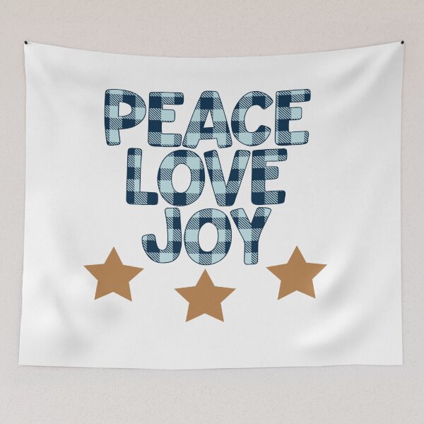 Item preview, PEACE LOVE JOY  designed and sold by Louise Bastard.