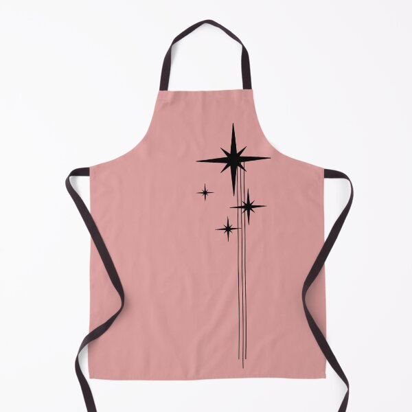 Item preview, 1950s Atomic Age Retro Starbursts in 50s Pink and Black designed and sold by kierkegaard.