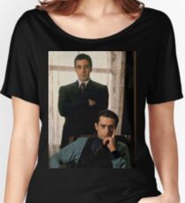Camiseta ancha para mujer El Padrino - Al Pacino, Robert De Niro