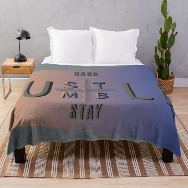 Item preview, Hustle Hard Stay Humble Digital Print designed and sold by blueferriswheel.