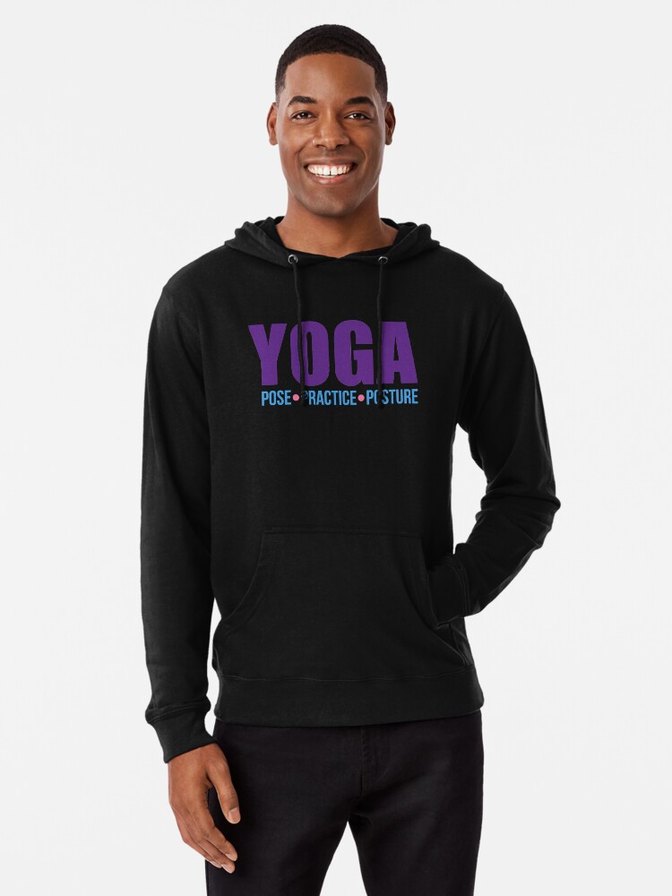 Thumbnail 1 of 5, Lightweight Hoodie, Yoga Pose Practice Posture designed and sold by tw2us.