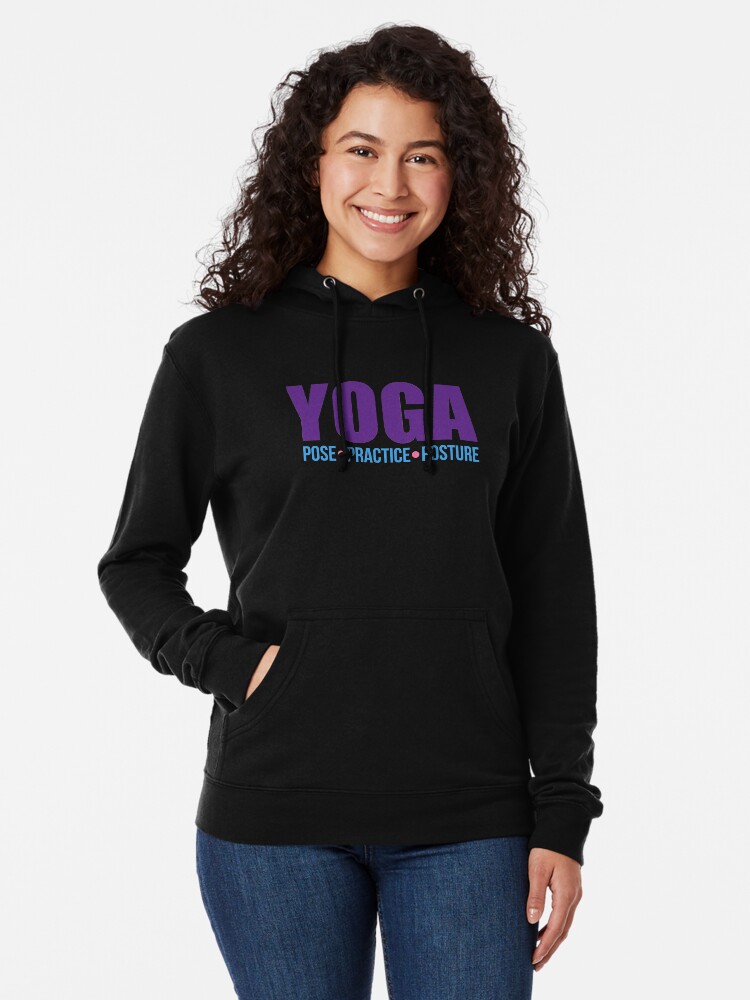 Thumbnail 2 of 5, Lightweight Hoodie, Yoga Pose Practice Posture designed and sold by tw2us.