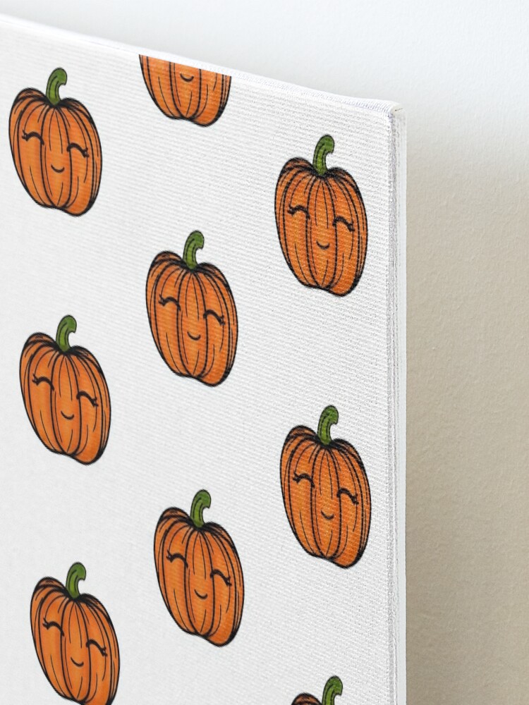 Copy of Cute Halloween Pumpkin Drawing 4- White Background Art