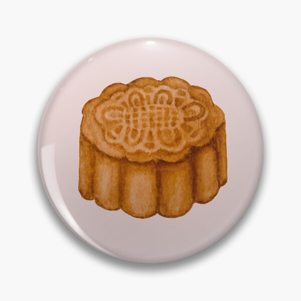 Item preview, Mooncake watercolour illustration (Pink background) designed and sold by tifft.