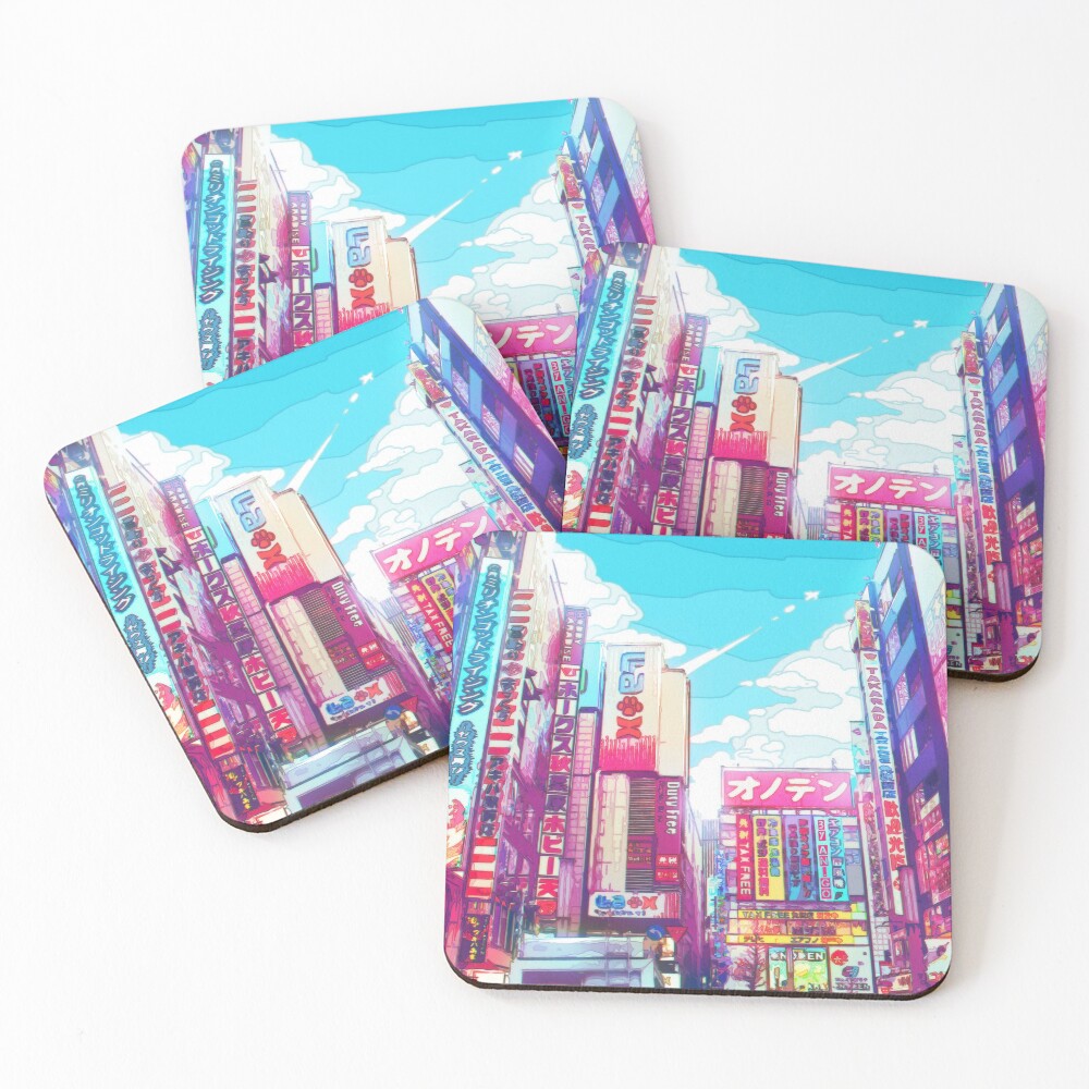 Tokyo Akihabara Coasters (Set of 4)