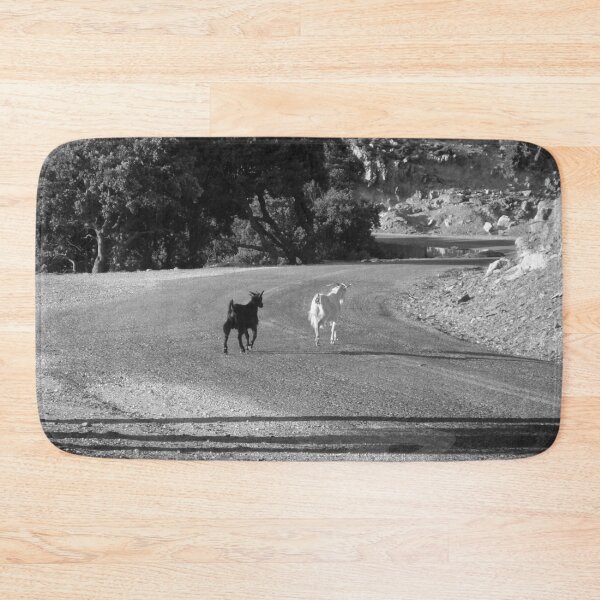 Item preview, Wild Goats Crossing Road Ikaria Island Greece designed and sold by SoccaTamam.