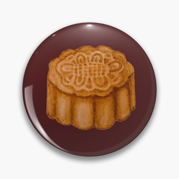 Item preview, Mooncake watercolour illustration (Maroon background) designed and sold by tifft.