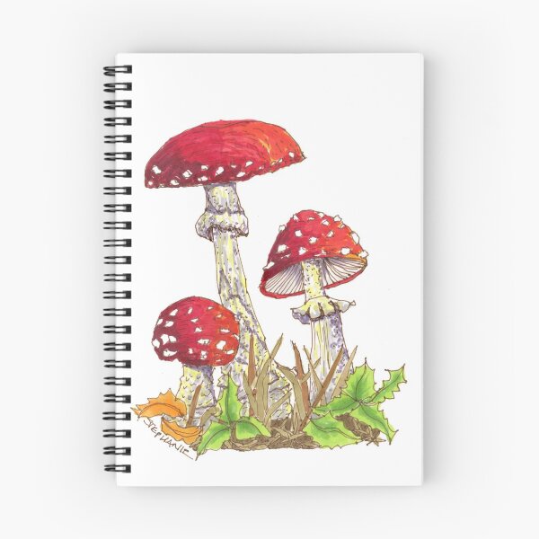 Item preview, Red Agaric Mushrooms on the Ground designed and sold by Stephanie Sipp.