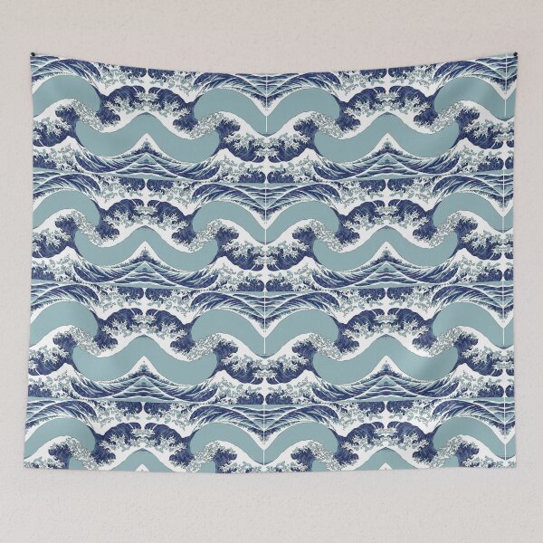 Item preview, The Great Japanese Wave Pattern designed and sold by Artenas.