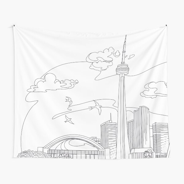 City Skyline Tapestry