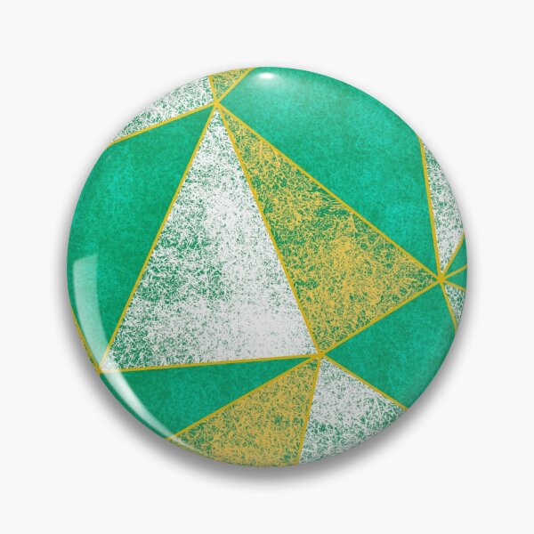 Item preview, Abstract Green Yellow and White Geometric Pattern designed and sold by Anna Prendergast.
