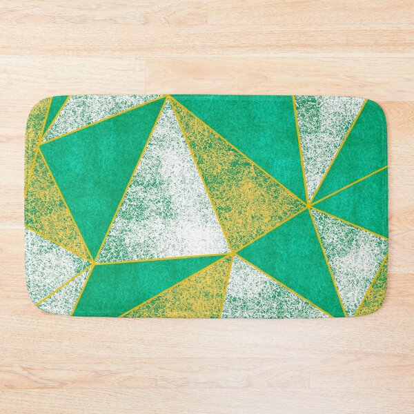 Item preview, Abstract Green Yellow and White Geometric Pattern designed and sold by Anna Prendergast.
