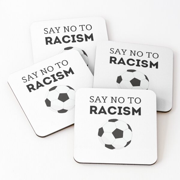 Item preview, say no to racism, football designed and sold by bas19101.