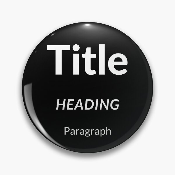 Item preview, Title, Heading, Paragraph, Funny Simple Text designed and sold by PandaSoul.