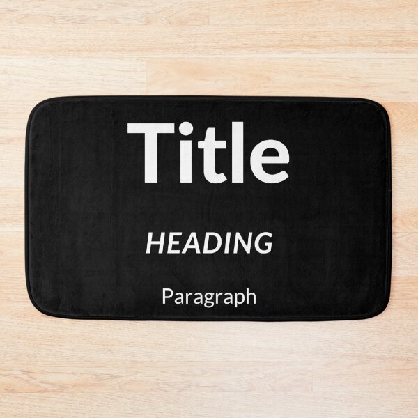 Item preview, Title, Heading, Paragraph, Funny Simple Text designed and sold by PandaSoul.