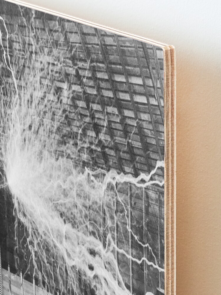 Alternate view of Nikola Tesla with his equipment (June 17, 1901) Mounted Print