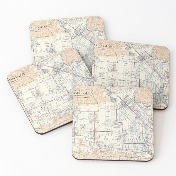 Item preview, 1923 Vintage Map of San Fernando Valley, California designed and sold by Gin  Neko.