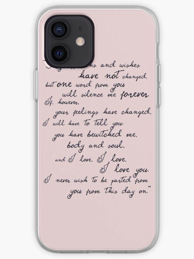 Coque Iphone Orgueil Et Prejuges Darcy Noir Citation Par Egery Redbubble