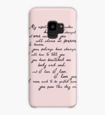 Pride and Prejudice, Darcy (black) Quote Case/Skin for Samsung Galaxy