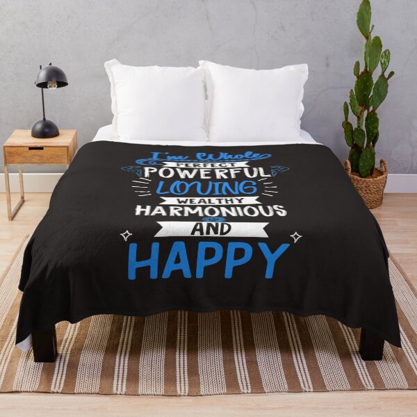 Item preview, "I am whole, perfect, powerful, wealthy, harmonious, and happy" graphic art designed and sold by AyeAyeBeans.