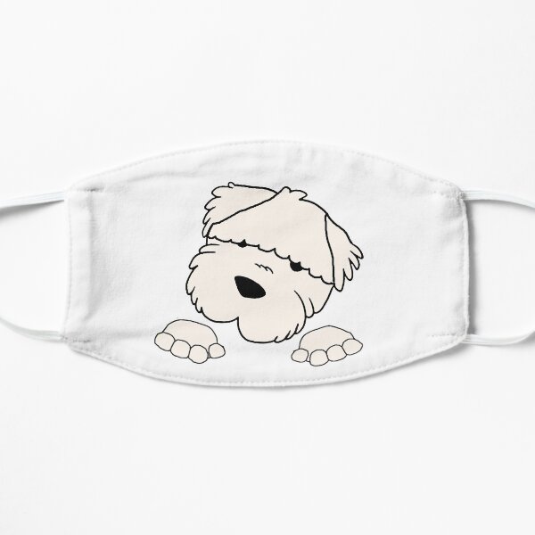 soft coated wheaten terrier peeking Mask