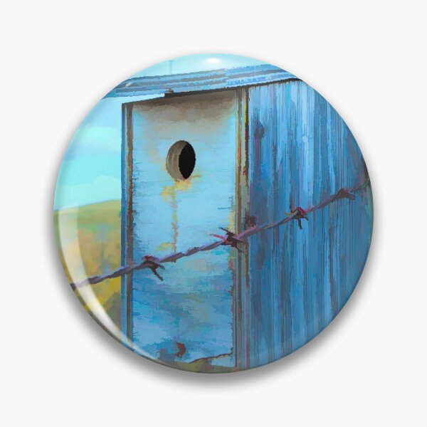Item preview, Birdhouse on the fence illustration. designed and sold by CanadianWild418.