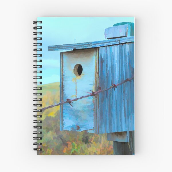 Item preview, Birdhouse on the fence illustration. designed and sold by CanadianWild418.