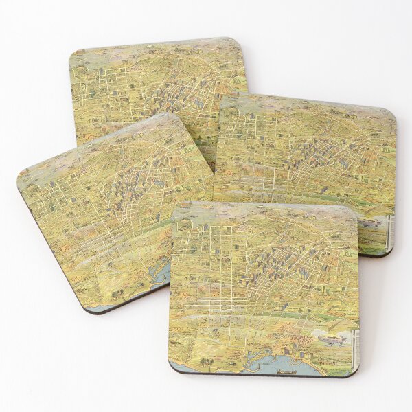 Item preview, 1932 Greater Los Angeles Area Vintage Map designed and sold by Gin  Neko.