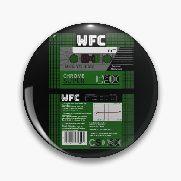 Item preview, WFC Chrome Super C90 type 2 cassette (front and back) designed and sold by B-96-J.
