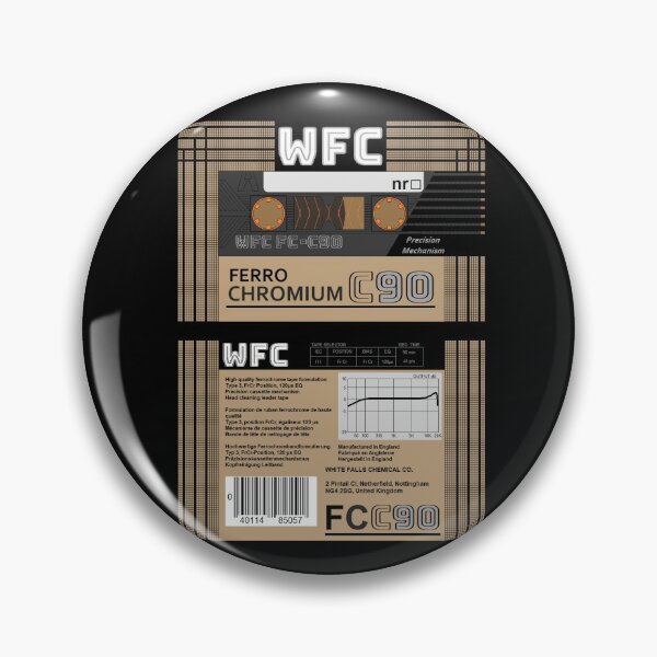 Item preview, WFC Ferro Chromium C90 type 3 cassette (front and back) designed and sold by B-96-J.
