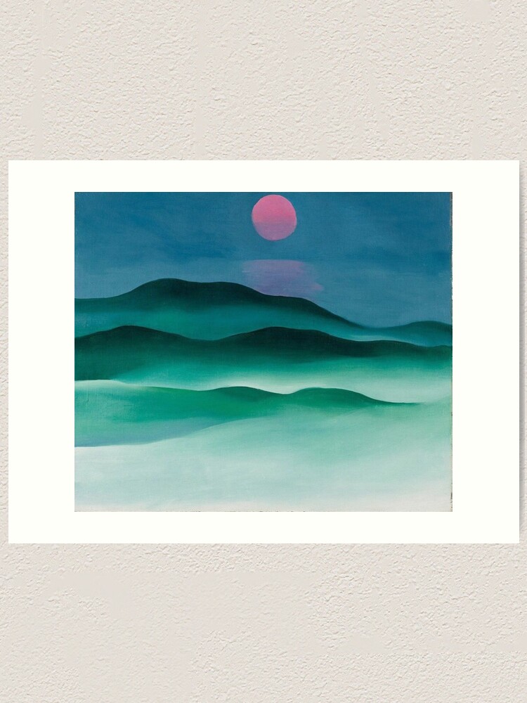Pink Moon Over Water 1924 By Georgia O Keeffe Art Print For Sale By Ginastera 66 Redbubble
