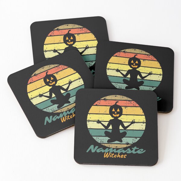 Item preview, Funny Halloween Yoga Pose Meditation Halloween Vintage Retro Pose designed and sold by Dilabirdy.