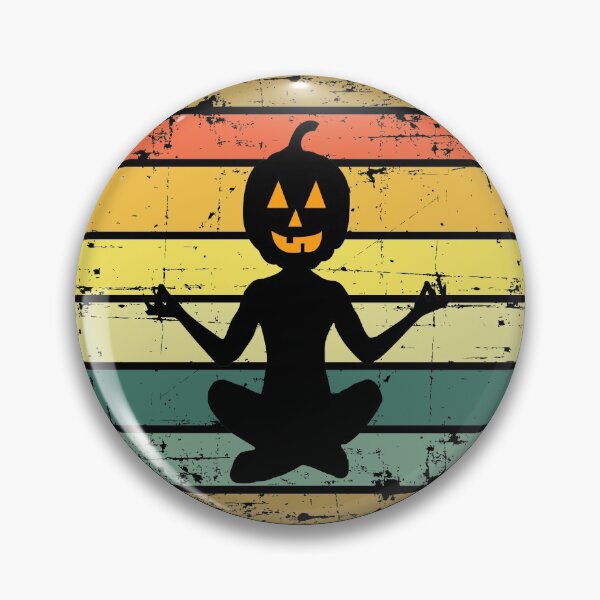 Item preview, Funny Halloween Yoga Pose Meditation Halloween Vintage Retro Pose designed and sold by Dilabirdy.