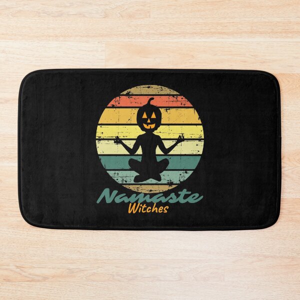 Item preview, Funny Halloween Yoga Pose Meditation Halloween Vintage Retro Pose designed and sold by Dilabirdy.