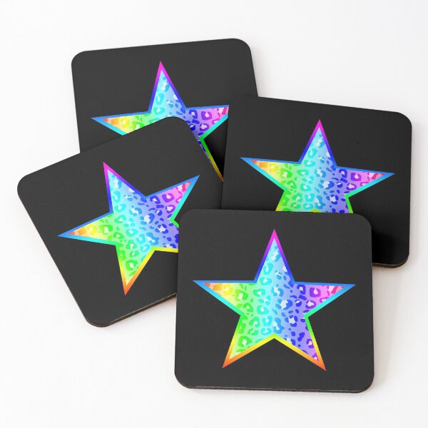 Item preview, Rainbow Leopard Print Star designed and sold by Bumblefuzzies.