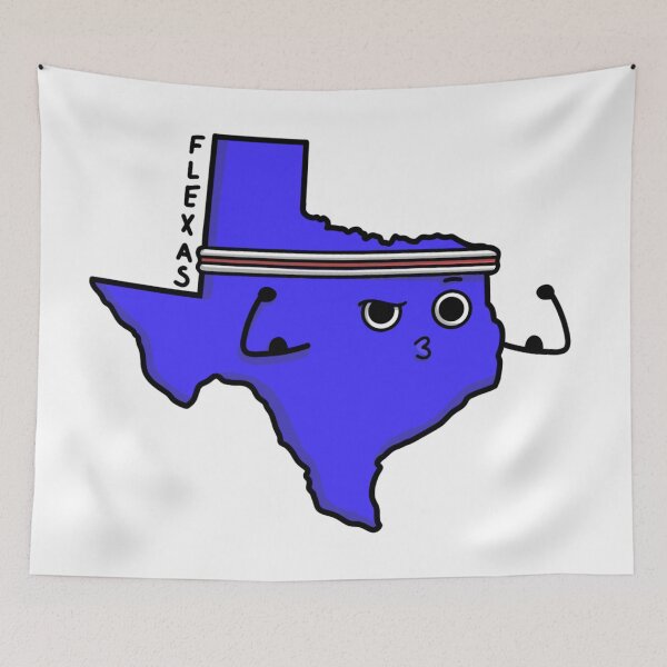 Item preview, Flexas (Blue) designed and sold by The Curly Redhead.