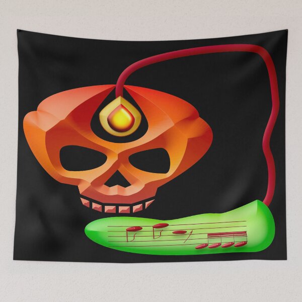 Item preview, WHEN DEATH EMBRACES MUSIC TO CELEBRATE HALLOWEEN designed and sold by Ralek.