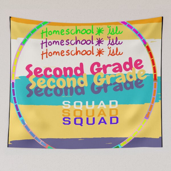 Item preview, Second Grade Homeschoolish Squad designed and sold by kestrada2906.