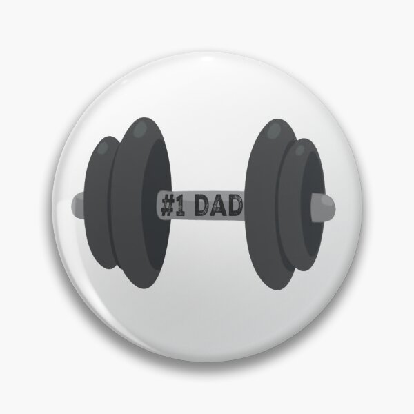 Item preview, #1 Dad Dumbbell designed and sold by KingRockStudios.