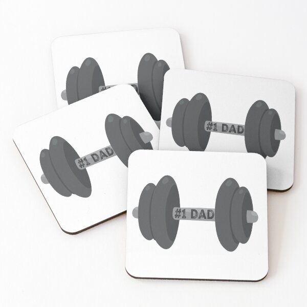 Item preview, #1 Dad Dumbbell designed and sold by KingRockStudios.